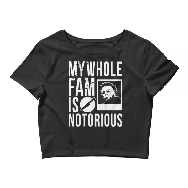 Michael Women’s Crop Tee (Black/White)