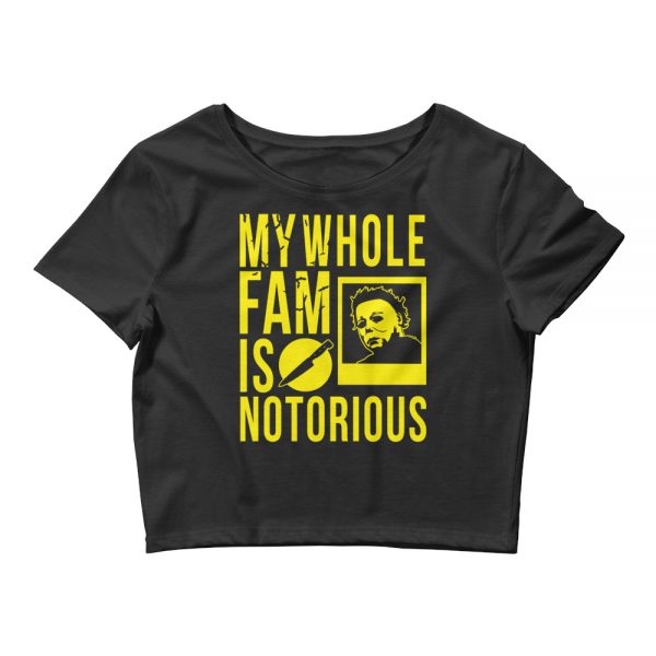 Michael Women’s Crop Tee (Black/Yellow)