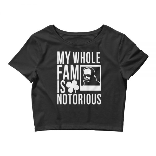 Whitey Women’s Crop Tee (Black/White)