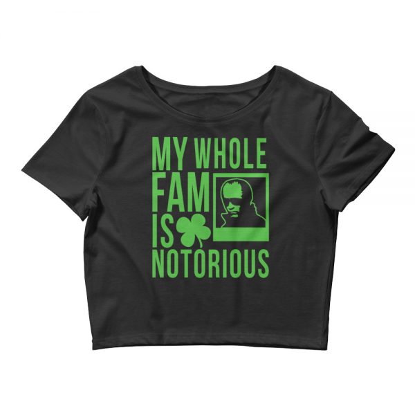Whitey Women’s Crop Tee (Black/Green)