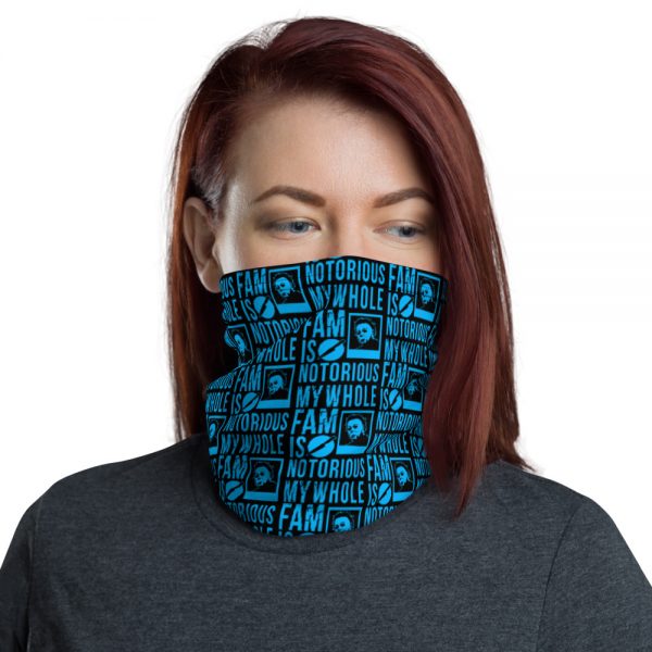 Notorious Michael Neck Gaiter (Black/Light Blue)