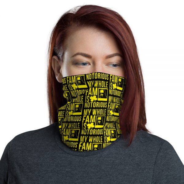Notorious Whitey Neck Gaiter (Black/Yellow)