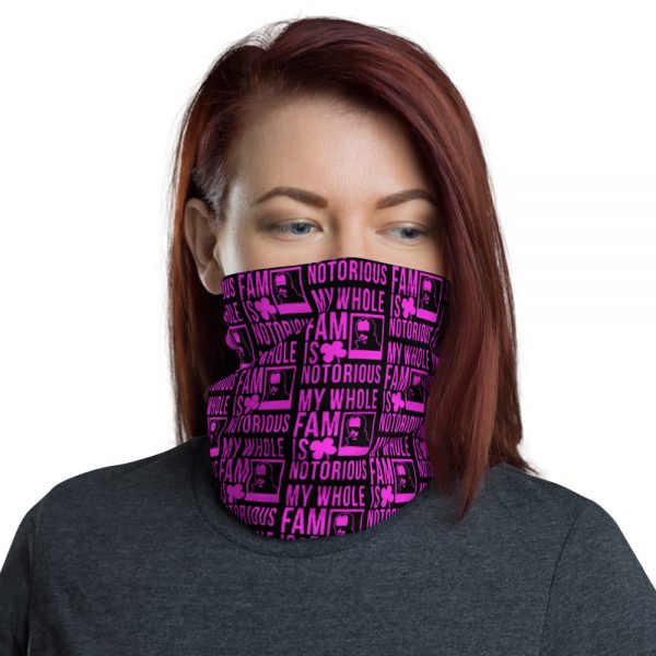 Notorious Whitey Neck Gaiter (Black/Pink)