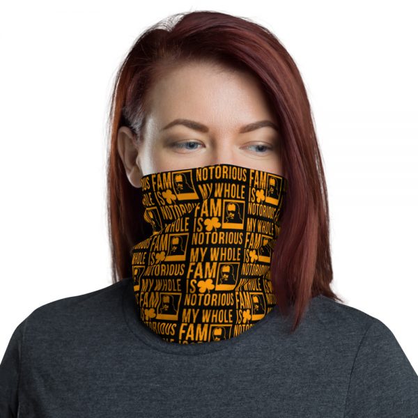 Notorious Whitey Neck Gaiter (Black/Orange)