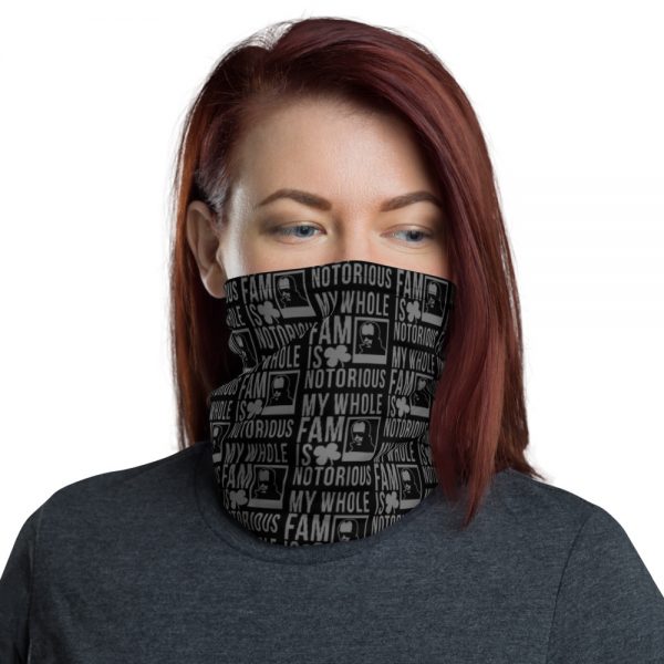 Notorious Whitey Neck Gaiter (Black/Grey)