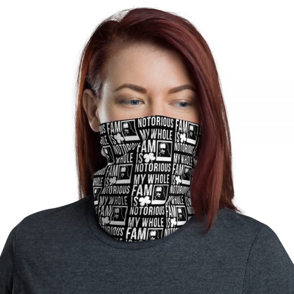 Notorious Whitey Neck Gaiter (Black/White)