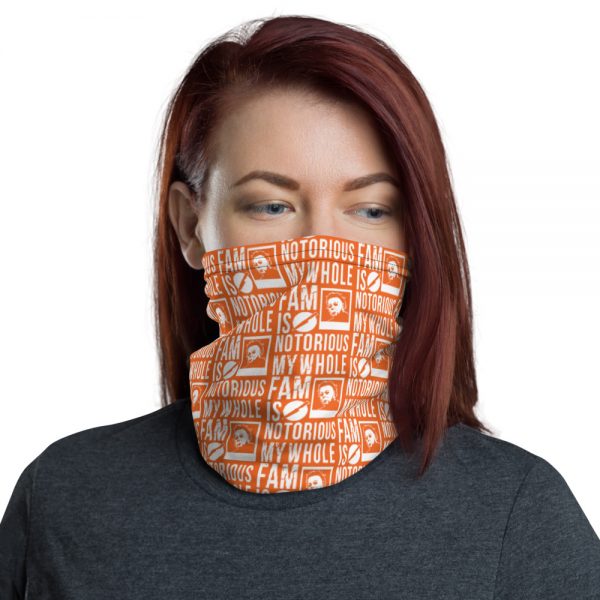 Notorious Michael Neck Gaiter (Orange/White)