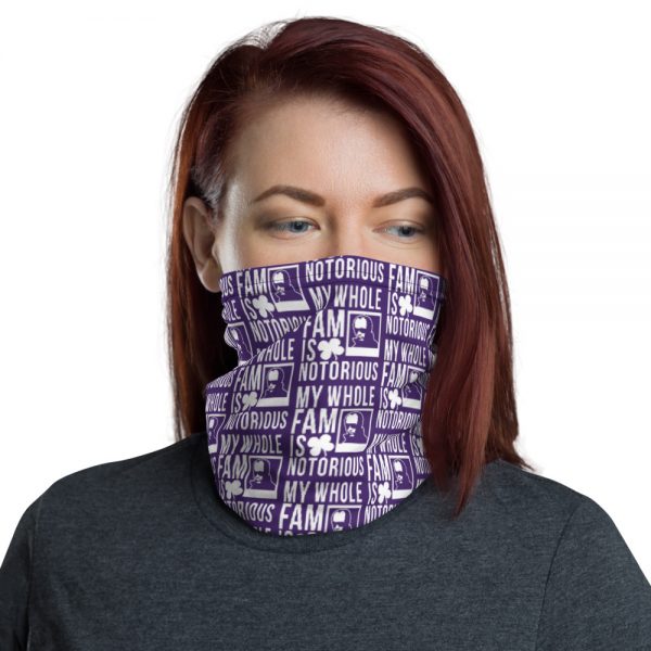 Notorious Whitey Neck Gaiter (Purple/White)
