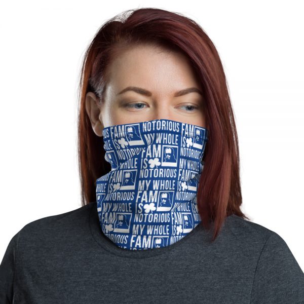 Notorious Whitey Neck Gaiter (Navy/White)