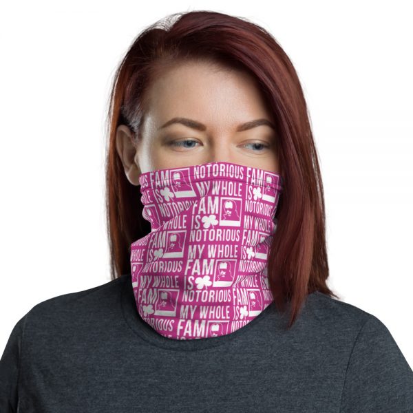 Notorious Whitey Neck Gaiter (Pink/White)