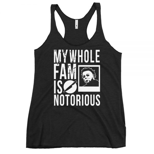 Notorious Michael Women’s Racerback Tank (Black/White)