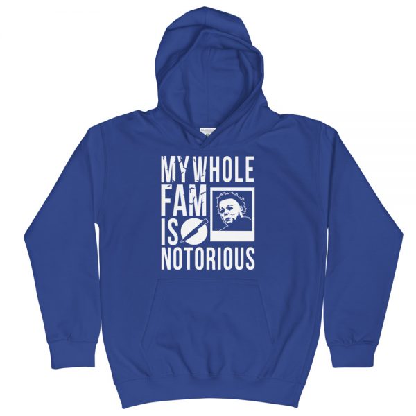 Notorious Michael Kids Hoodie (Royal Blue/White)