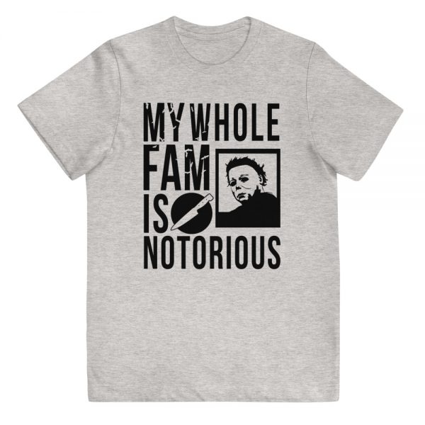 Notorious Michael Youth Short Sleeve T-Shirt (Gray/Black)