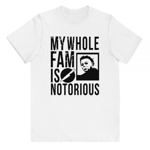 Notorious Michael Youth Short Sleeve T-Shirt (White/Black)