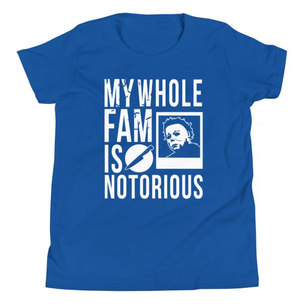 Notorious Michael Youth Short Sleeve T-Shirt (Royal Blue/White)